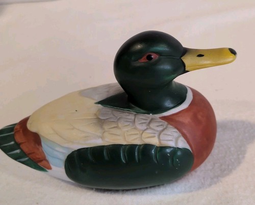 Vtg hand painted ceramic duck - vtg,