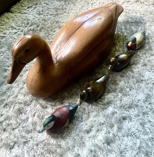 Large wooden duck - large,